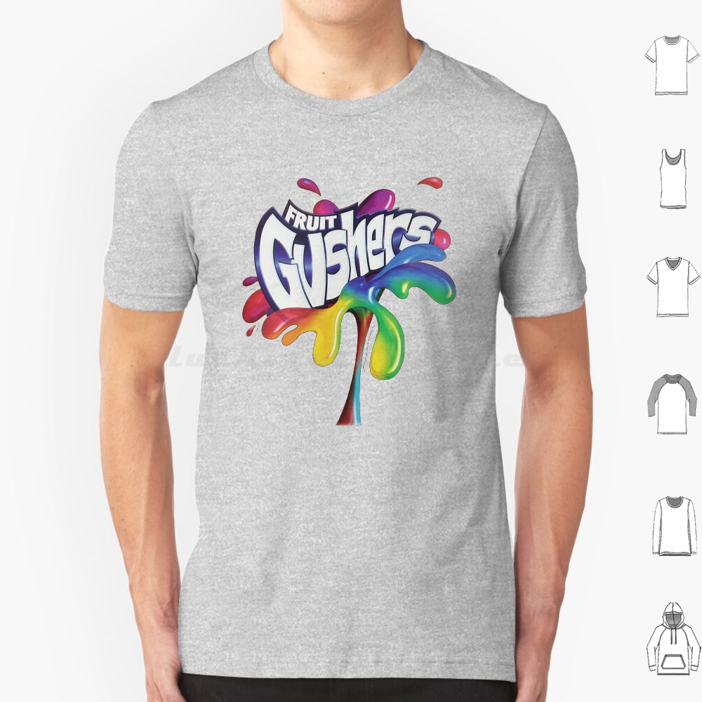 Logo Food Snack - Fruit Gushers 90s 로고 T 셔츠