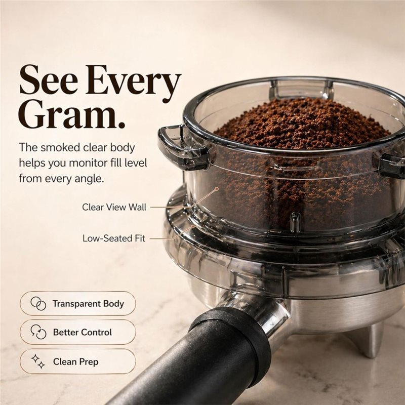 Breville Espresso Barista Touch - 프로모션! 트위스트-록 포터필터 깔때기 54mm 도징