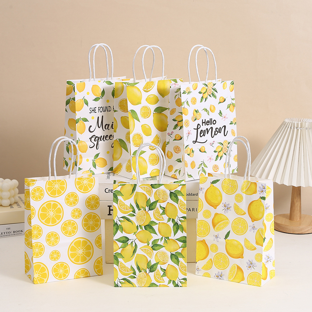 Food Snacks Gifts - 6pcs 열대 여름 헬로 레몬 테마