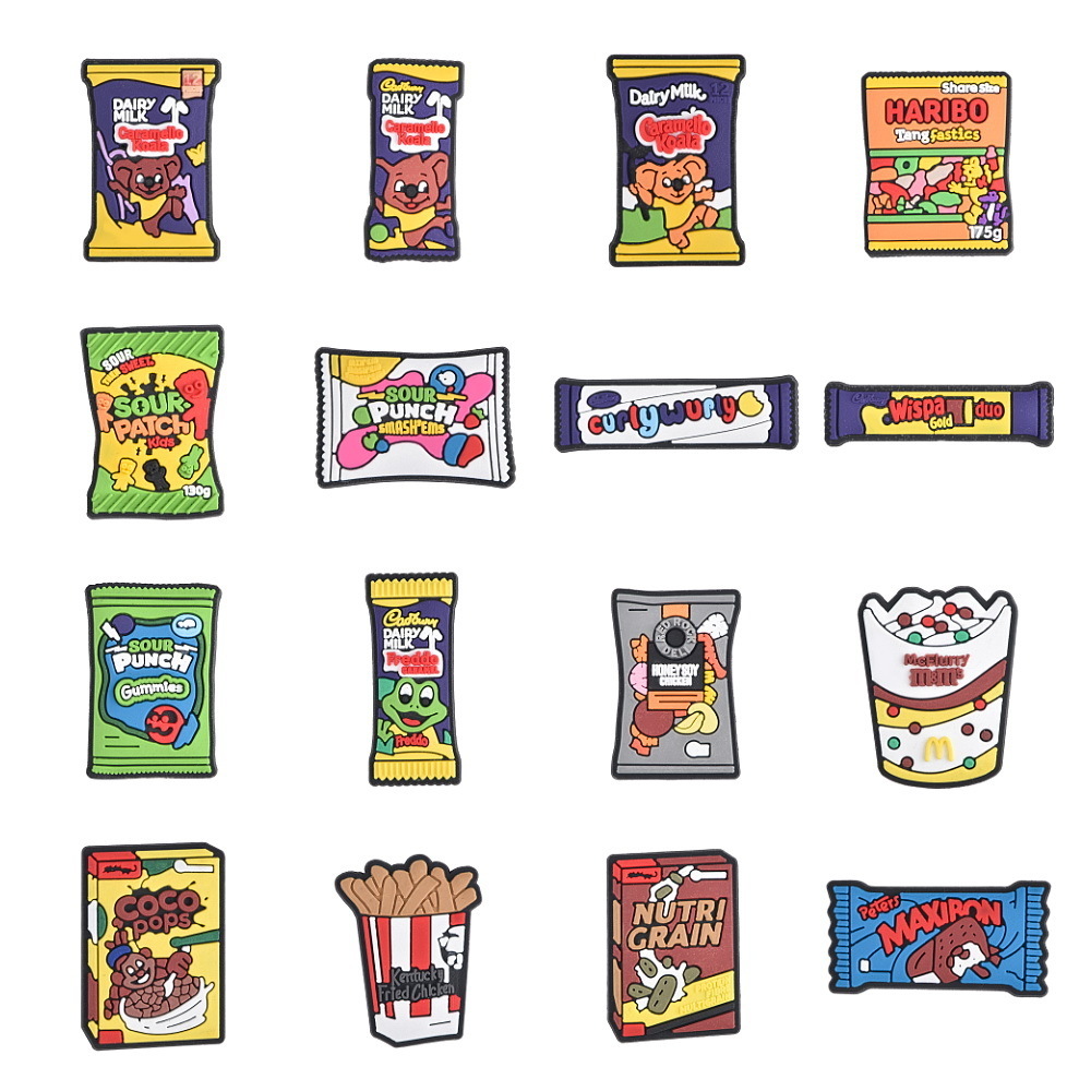 Food Snacks Gifts - 영국 패스트 푸드 구두 장식 만화