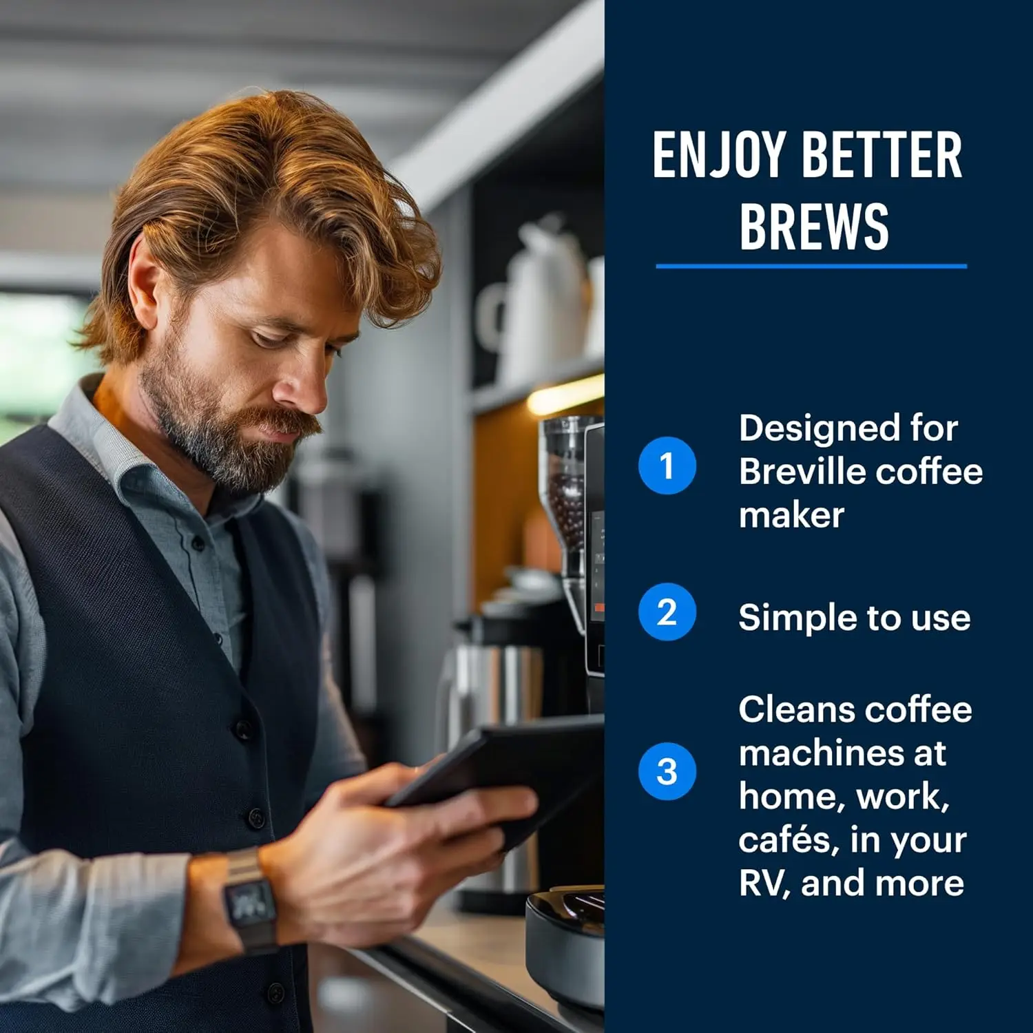 브레빌과 호환되는 에스프레소 머신 청소 정제 50/10 - Breville Espresso Barista Touch 리뷰 및 가격