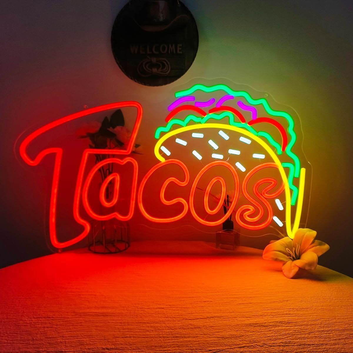 타코 LED 네온사인 USB 벽등 멕시코 음식 장식 ( - Food Snacks Gifts 리뷰 및 가격