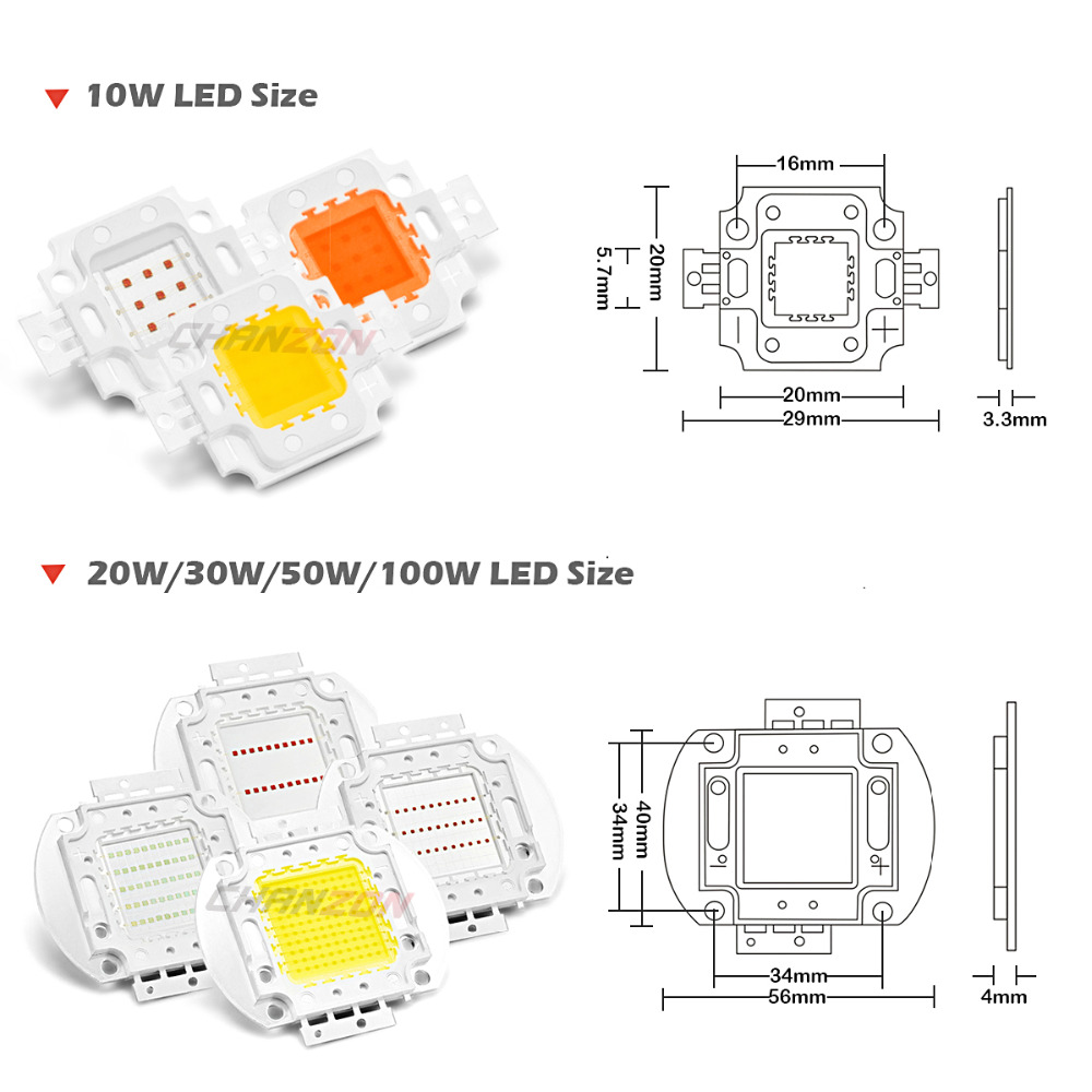 CHANZON 1pc 고전력 LED 칩 10W 20W  - Yellow Food Snacks 리뷰 및 가격