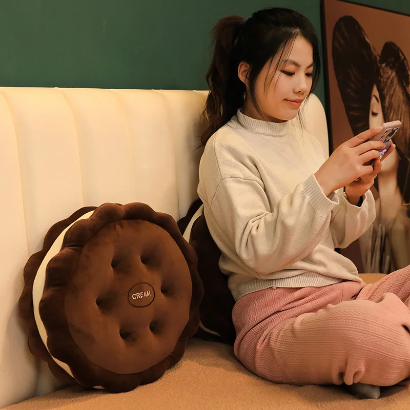 42cm 플러시 샌드위치 비스킷 베개, 귀여운 시뮬레이 - Food Snacks Gifts 리뷰 및 가격