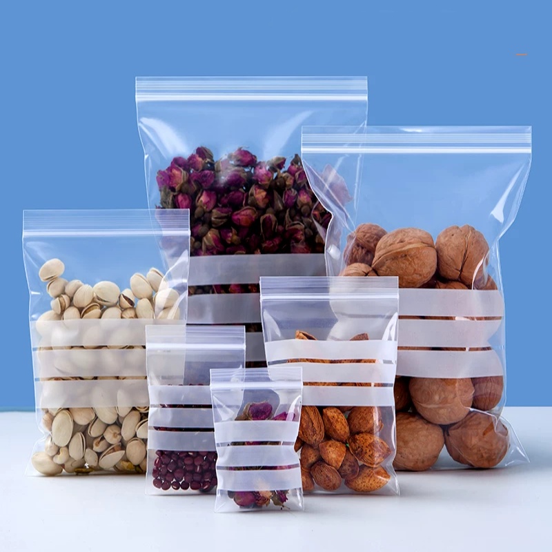 200개 PE 투명 플라스틱 지퍼백 포장지 DIY 로고 - Logo Food Snack 리뷰 및 가격