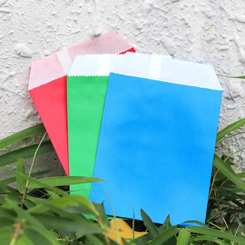 50/100pcs 컬러 선물 크래프트 종이 가방 사탕  - Food Snacks Gifts 리뷰 및 가격
