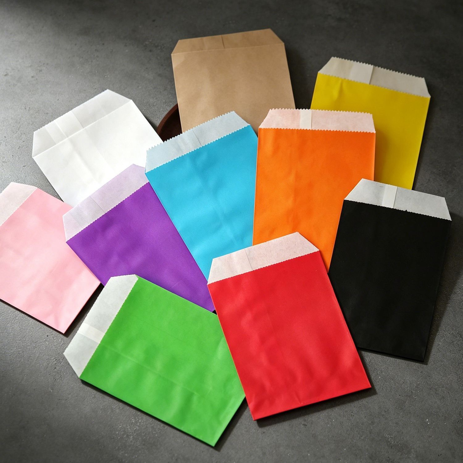 50/100pcs 컬러 선물 크래프트 종이 가방 사탕  - Food Snacks Gifts 리뷰 및 가격