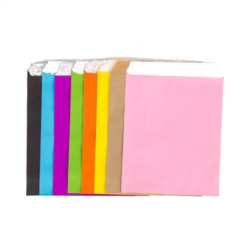 50/100pcs 컬러 선물 크래프트 종이 가방 사탕  - Food Snacks Gifts 리뷰 및 가격
